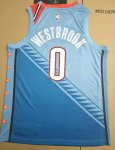 NBA 0 Westbrook 2019 OKC Thunder city Maillot